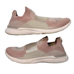 APL TechLoom Bliss Slip On Sneakers Women’s Size 9 Dusty Rose Pink Athleisure